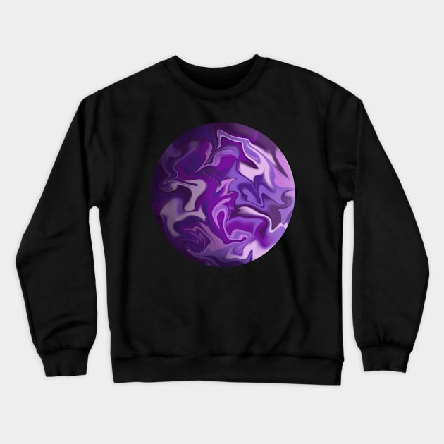 realistic purple planet Crewneck Sweatshirt by Simplephotoqueen